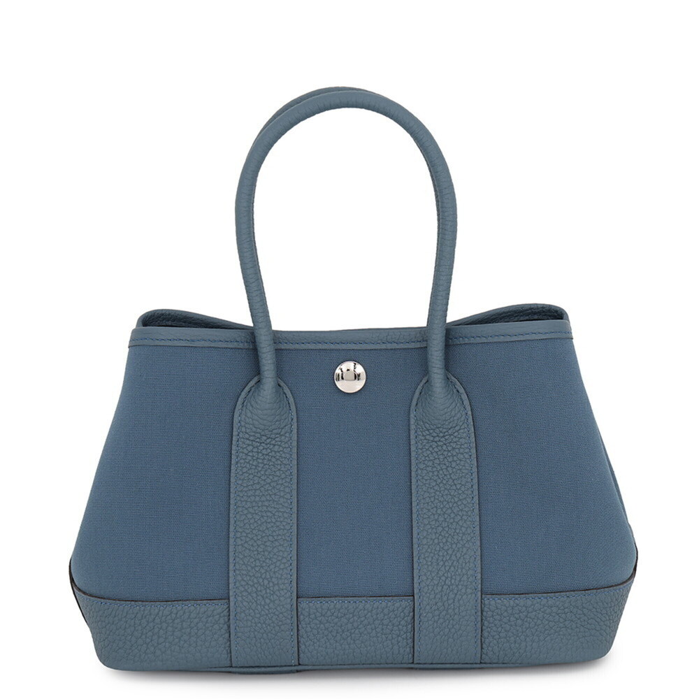 Hermes Neo Garden 23 Tote Bag, Blue Tone Petite, Toile Officier Negonda, G St...